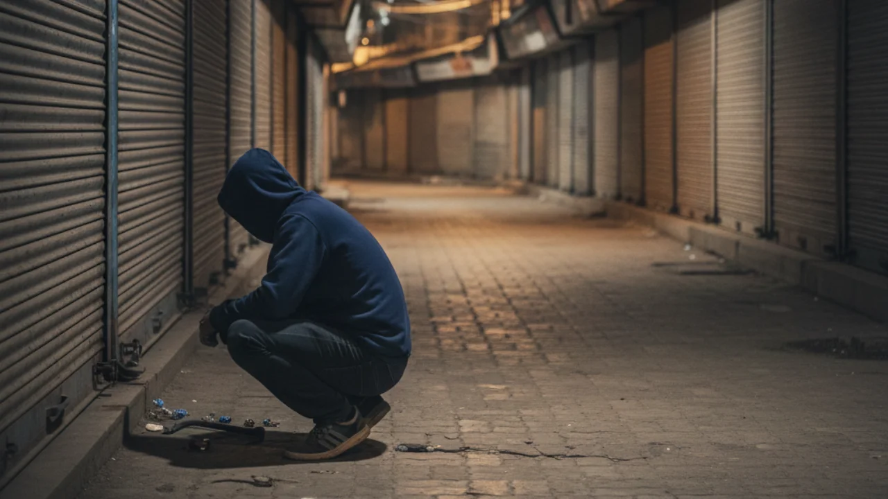 देहरादून पलटन बाजार चोरी मामले में बंद दुकानों और चोरी की घटना को दर्शाता प्रतीकात्मक दृश्य