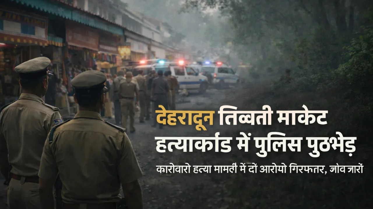 देहरादून तिब्बती मार्केट मुठभेड़ मामले का प्रतीकात्मक दृश्य